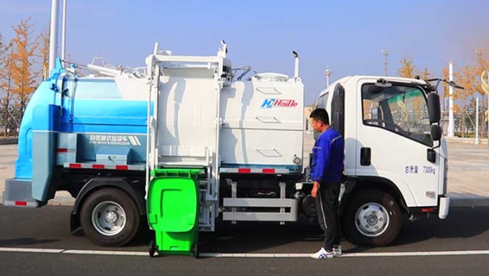 Smart automated waste trucks delivering efficient, safe, energy-saving performance